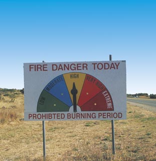 Fire Danger sign